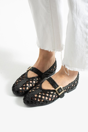 Kadın Hasır Örgü Babet