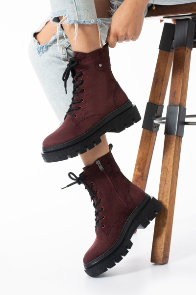 Dana Süet Tay Tüyü İçli Kadın Bot