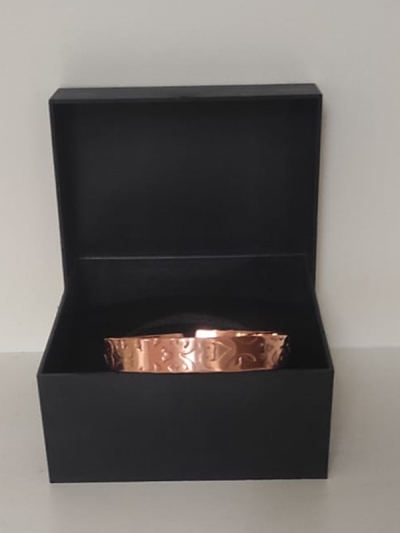 Etnik Desenler El Yapımı Bakır Bileklik