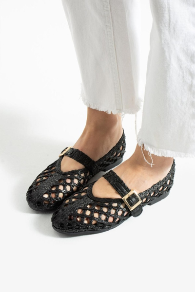 Kadın Hasır Örgü Babet