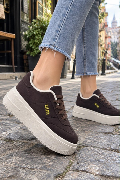Kadın Kalın Tabanlı Casual Sneaker Ayakkabı