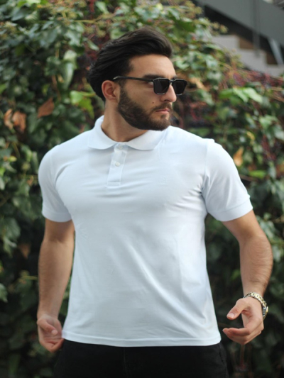 Likralı Penye Yakalı Erkek Tişört