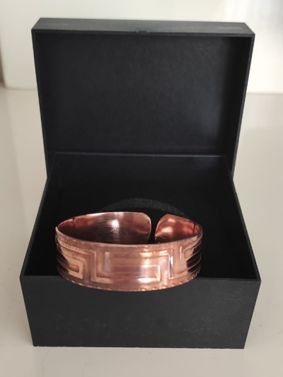 Mimarinin İzinde El Yapımı Bakır Bileklik