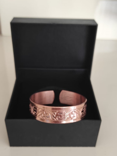 Sarmal Zerafet El Yapımı Bakır Bileklik