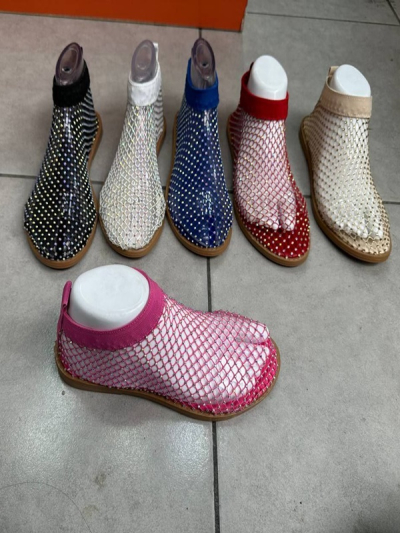 Taş Detaylı File Yazlık Kadın Sandalet